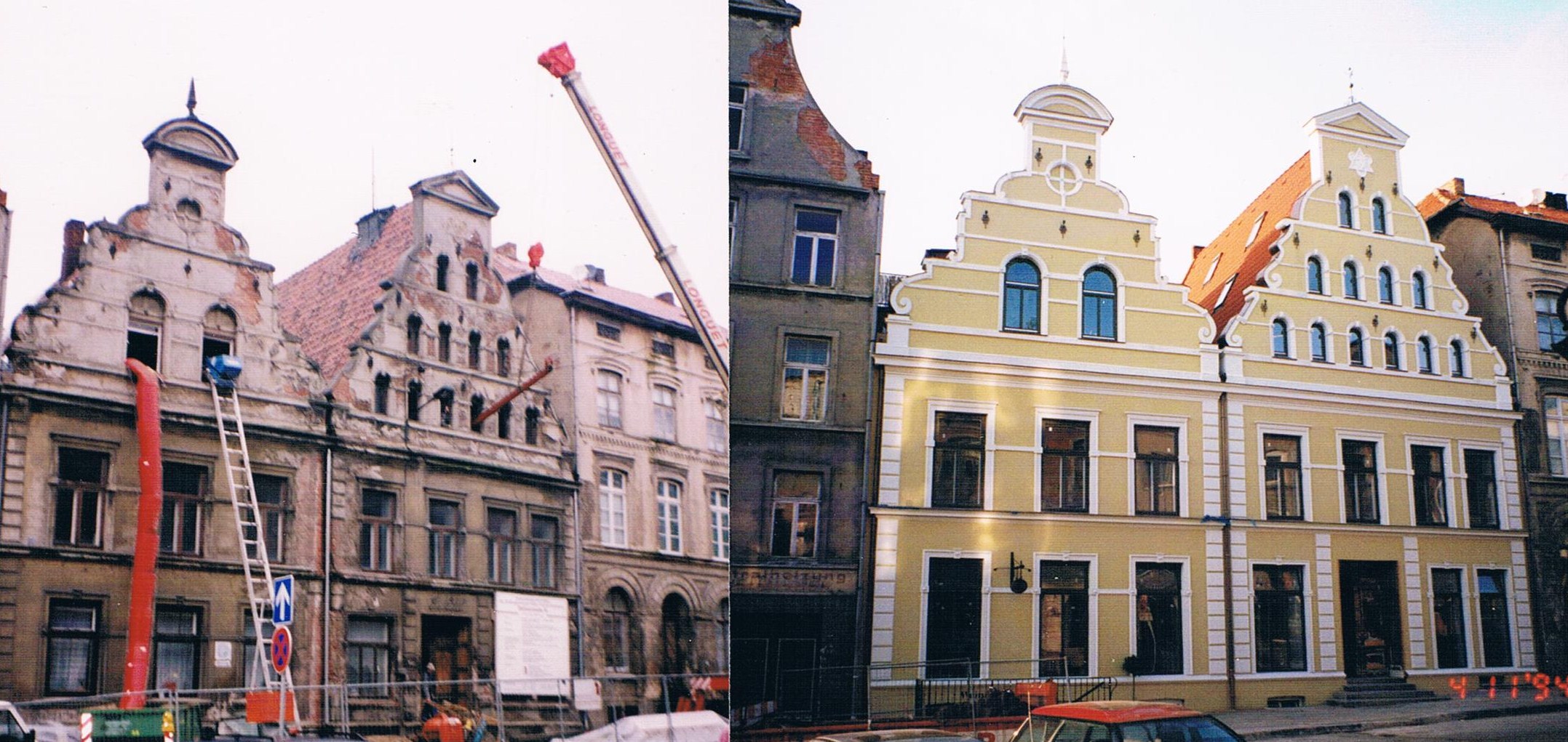 Die Fassaden in Wismar vorher und nachher